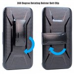 Wholesale ZTE Axon Pro A1P Armor Holster Combo Belt Clip Case (Black)